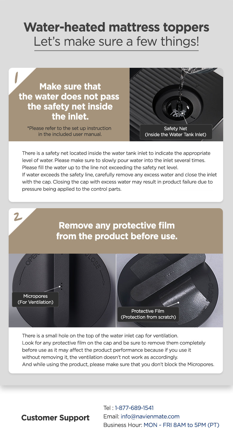 Water-heated mattress toppers Let’s make sure a few things! - Navien Mate - Heated Mattress Pad | Thermal Blanket for Bed